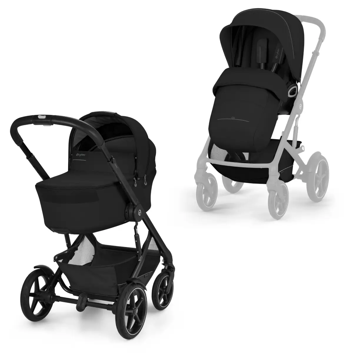 Cybex Talos S Lux inkl liggedel Moon Black