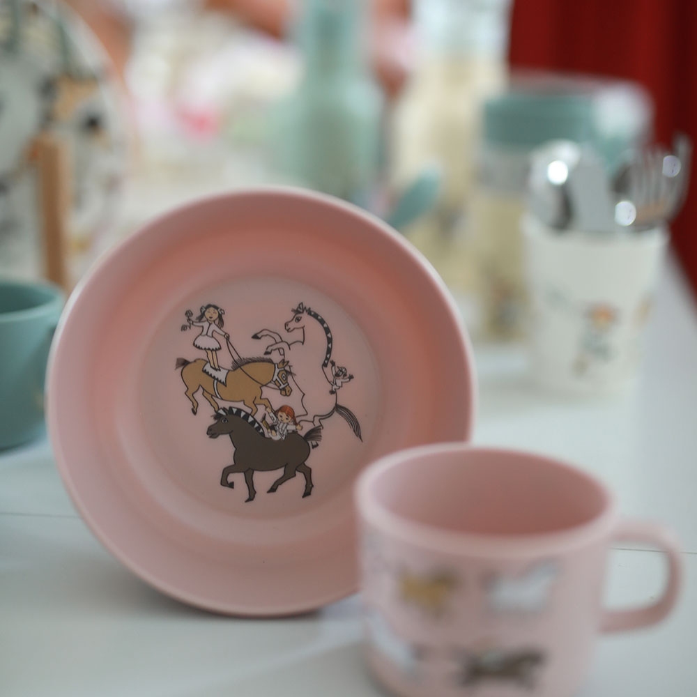 Rätt Start Pippi Circus Stor skål pink