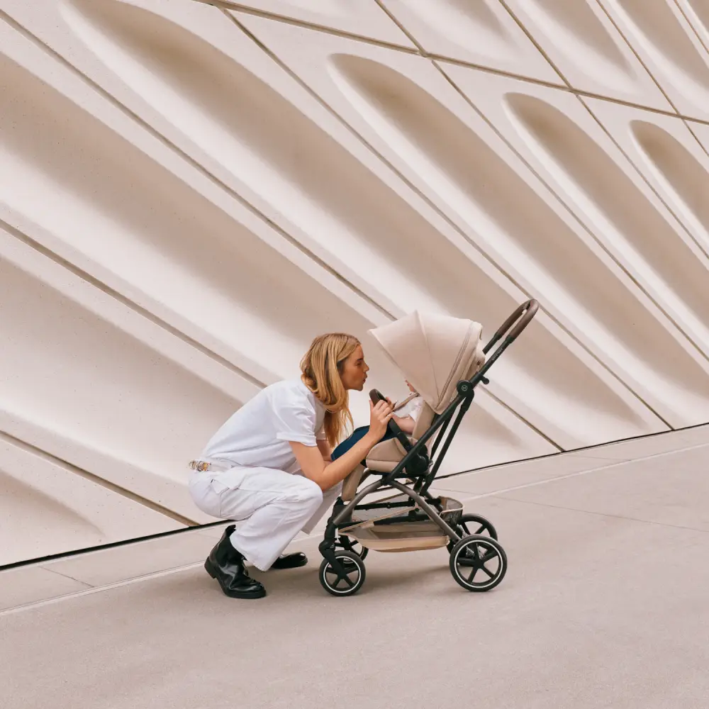 Cybex EEZY S TWIST klapvogn + 2 TPE Almond Beige