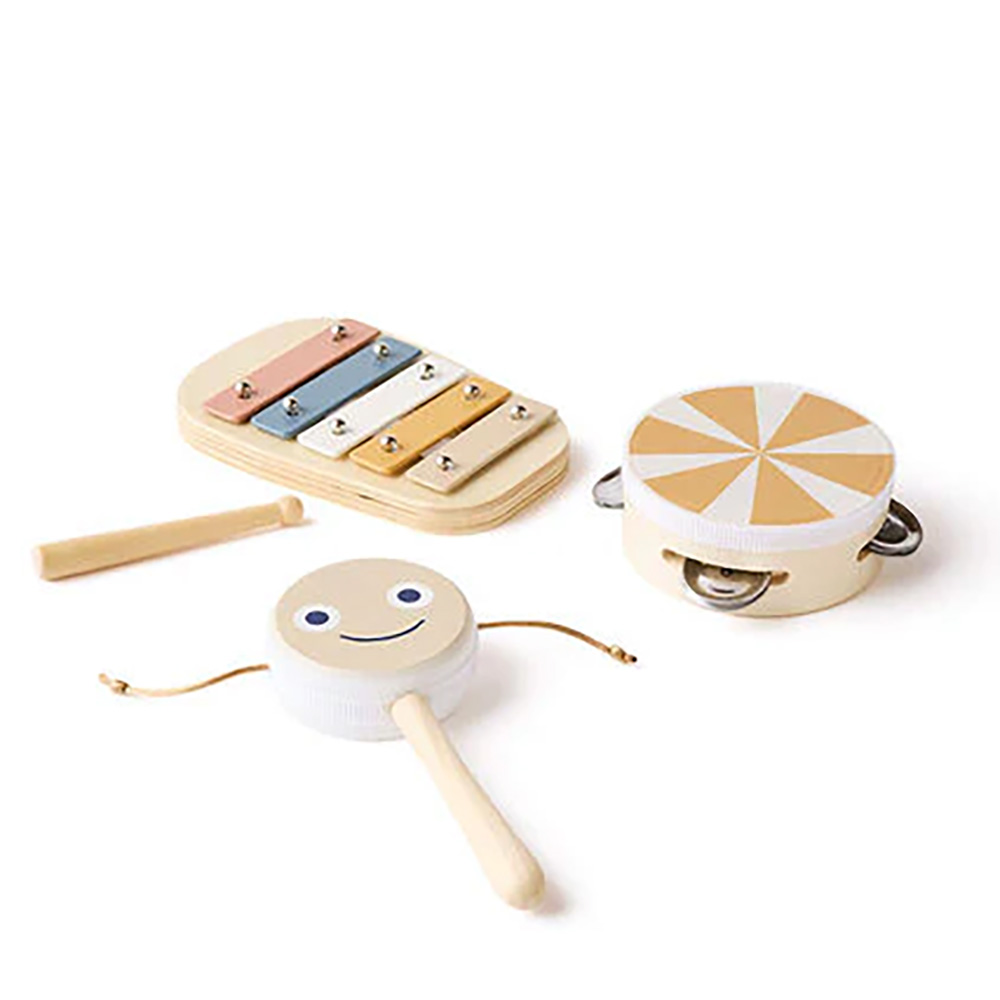 Kids Concept Musiksæt Brun