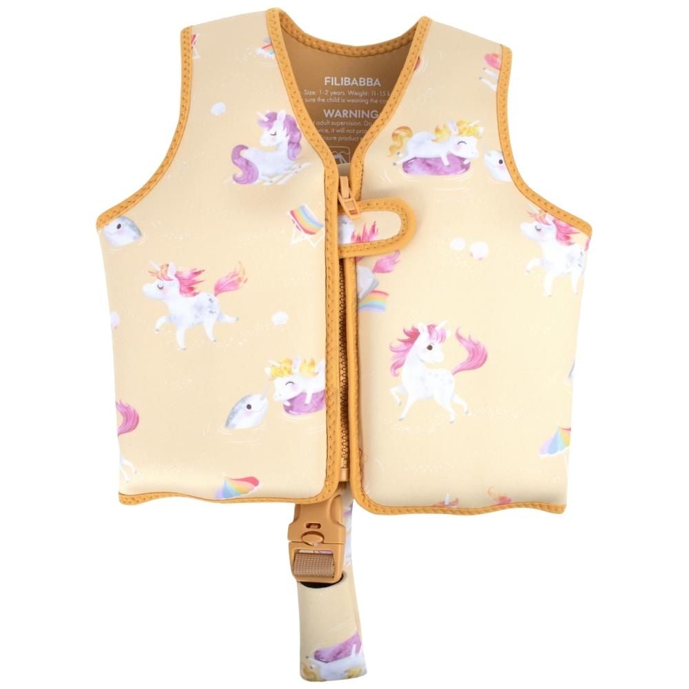 Filibabba Svømmevest 1-2 år unicorn shores