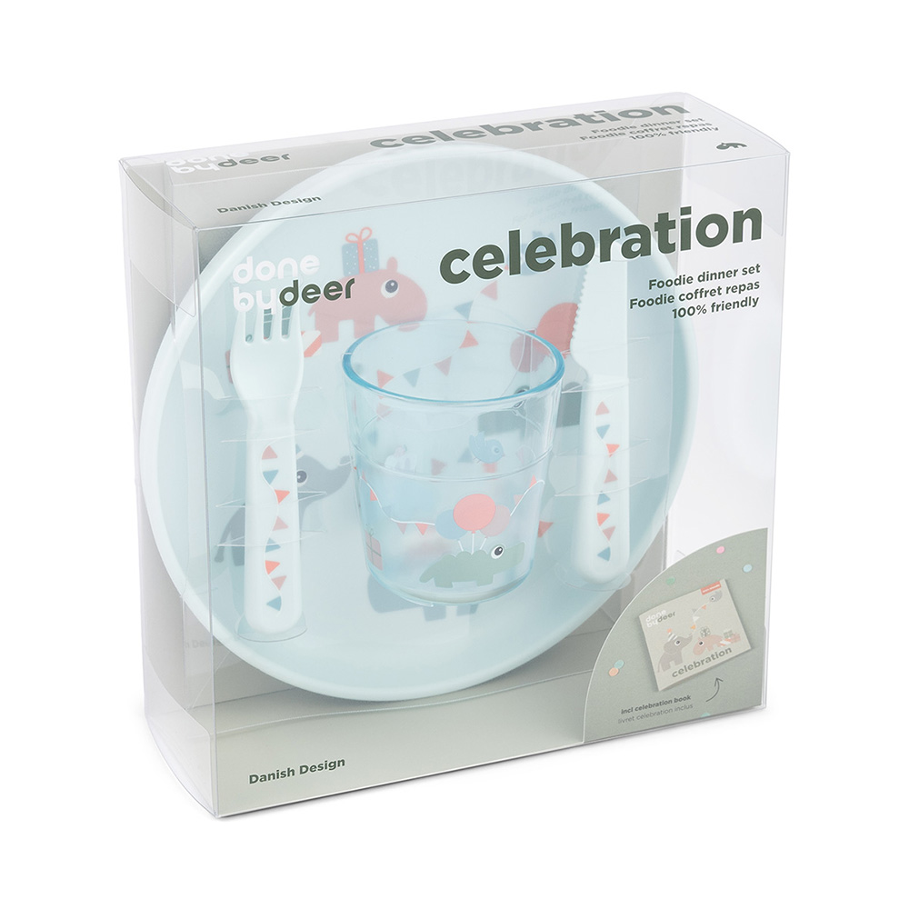 Done by Deer Foodie middagssæt Celebration Blue