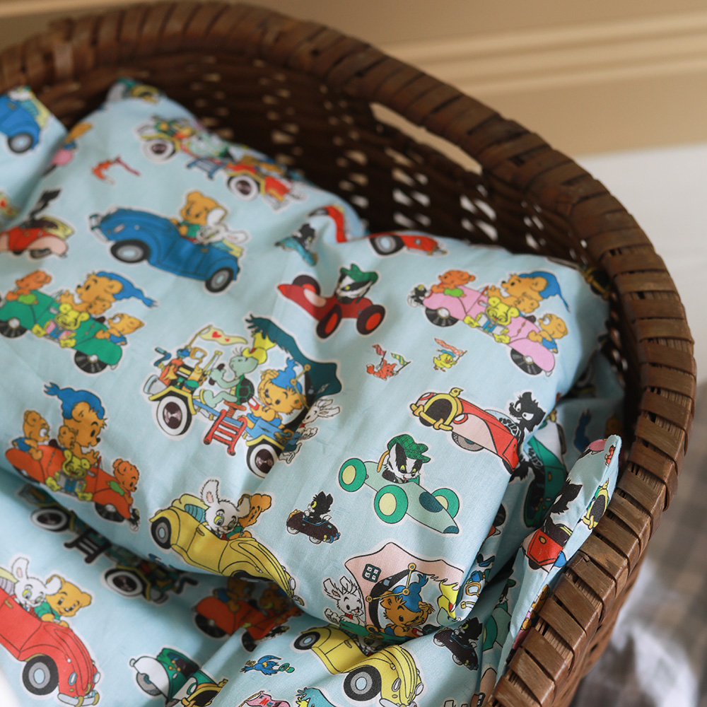 Rätt Start Bamse dyne- og pudebetræk til vogn/vugge