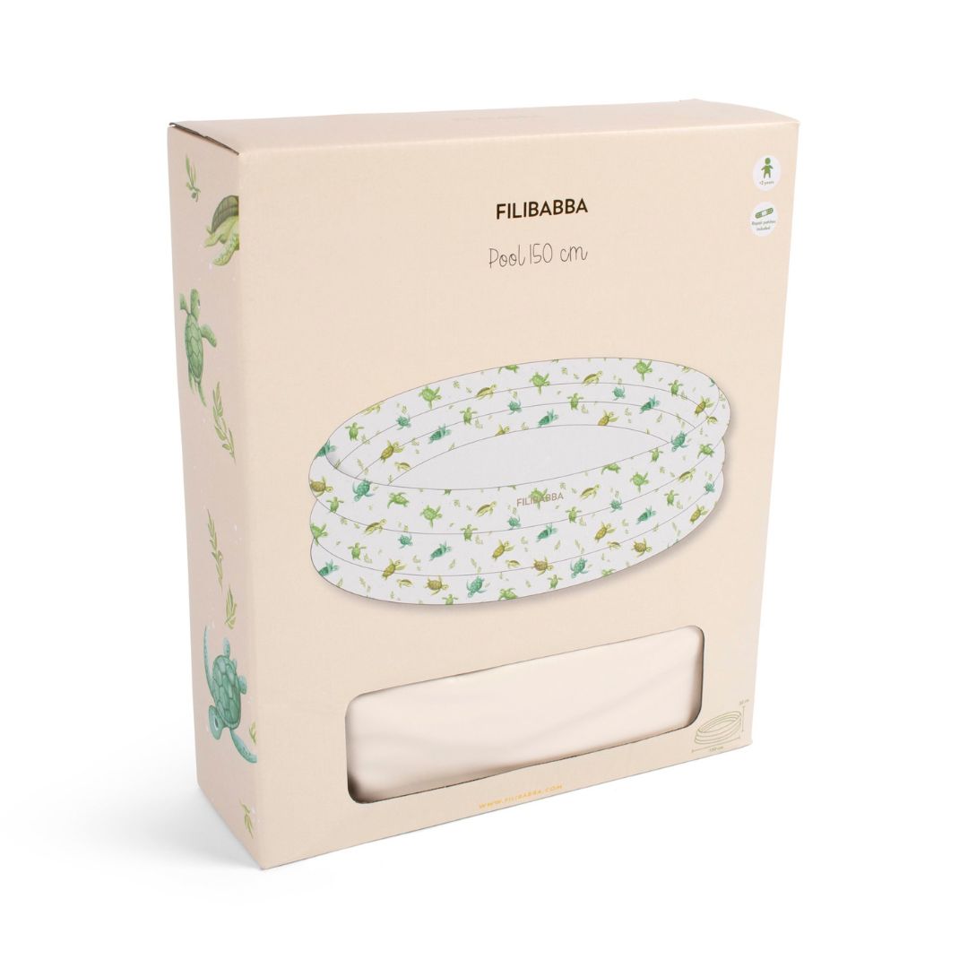 Filibabba Pool 150 cm Alfie - Første svømmetur