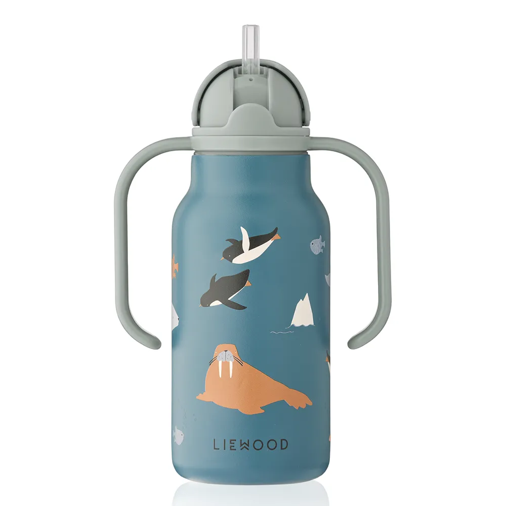 Liewood Kimmie vandflaske 250 ml Arctic Sea /  Ocean view