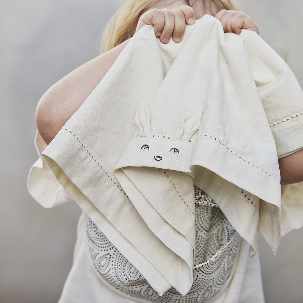 Elodie servietter 2-pak Lily White / Warm sand