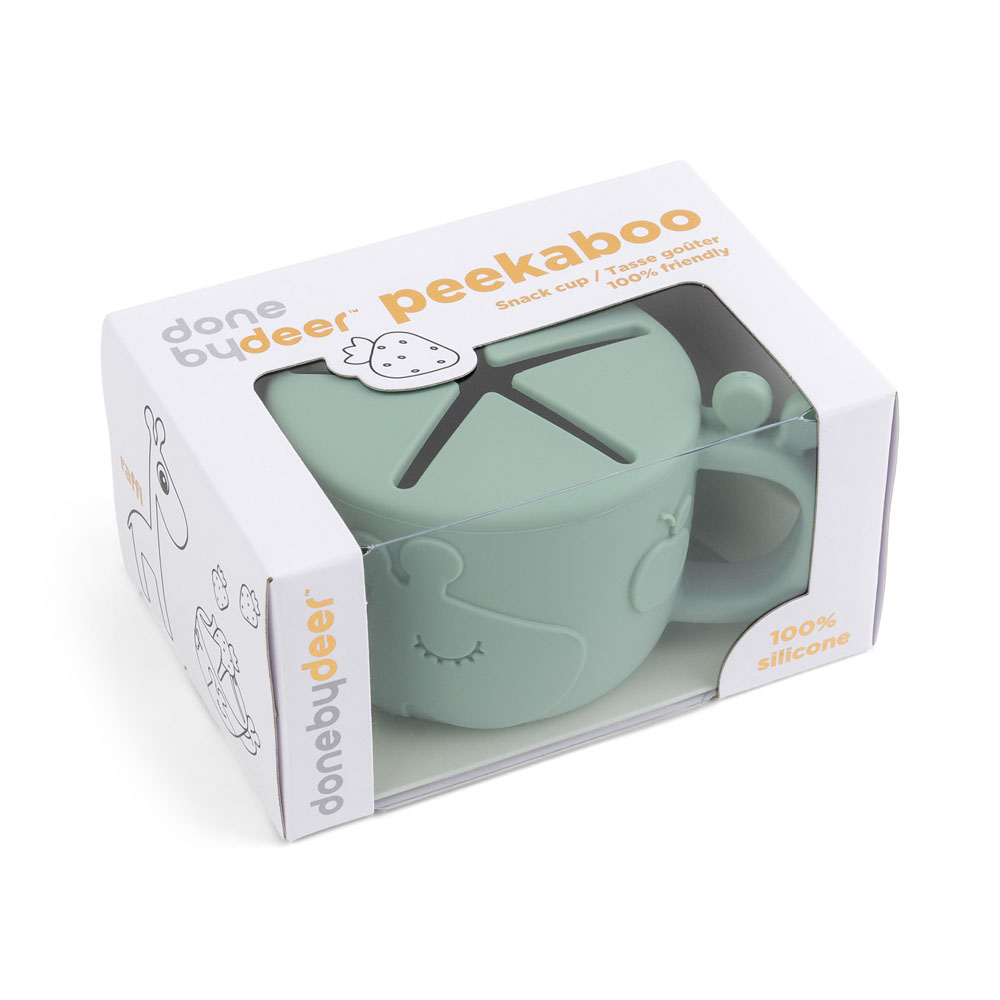 Done by Deer Peekaboo snackbox Raffi Green