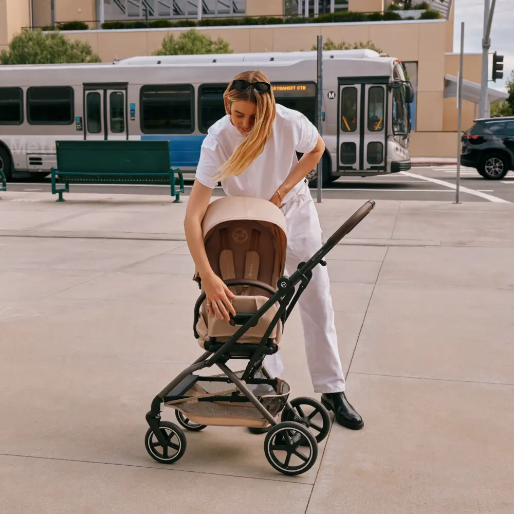 Cybex EEZY S TWIST klapvogn + 2 TPE Almond Beige