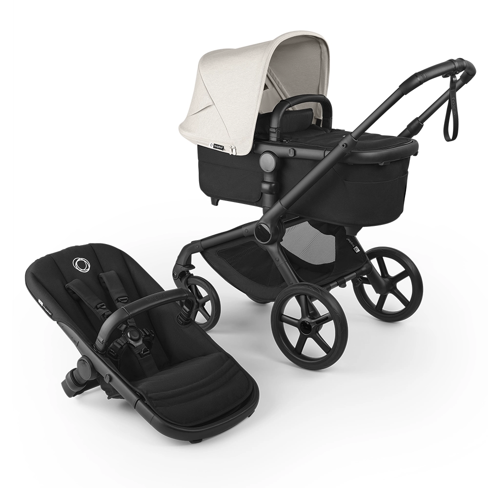 Bugaboo Fox 5 barnevogn Renew Black/Misty White