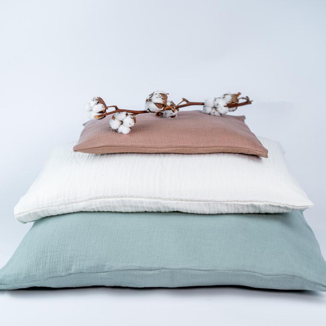 Ng Baby dynebetræk Vagn/Vagga Muslin Ivory