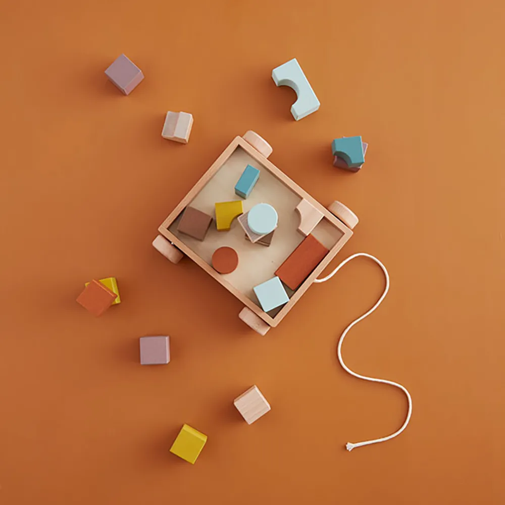 Kids Concept klapvogn med blokke multi NEO