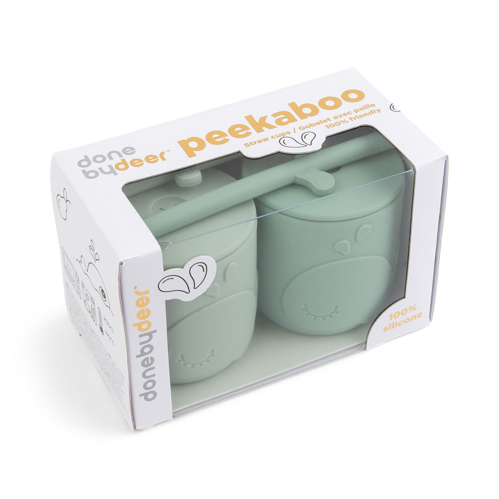 Done by Deer Peekaboo halmkrus 2-pak Wally Green