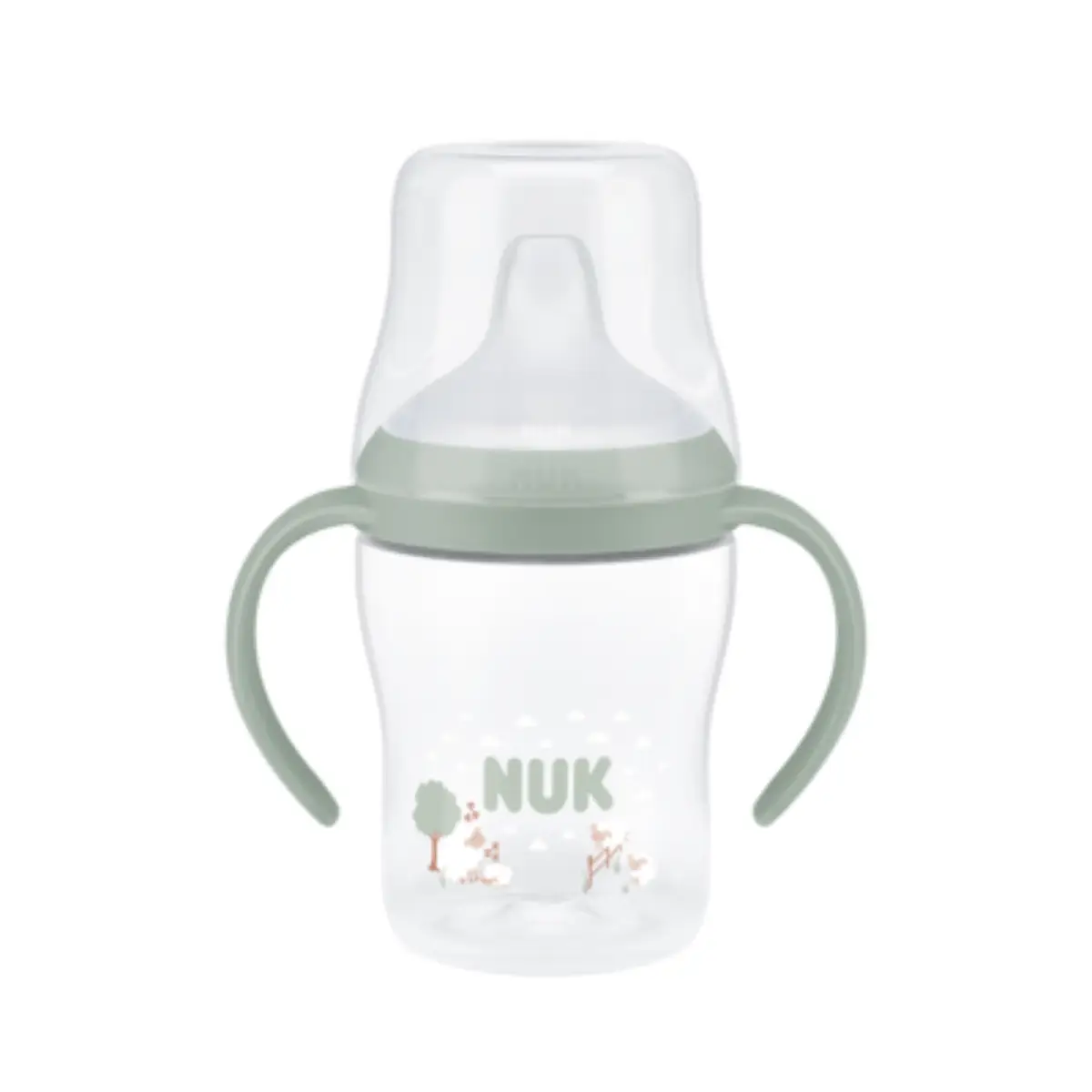 NUK Perfect Match-babyflaske med håndtag 150 ml, får, 6 måneder+