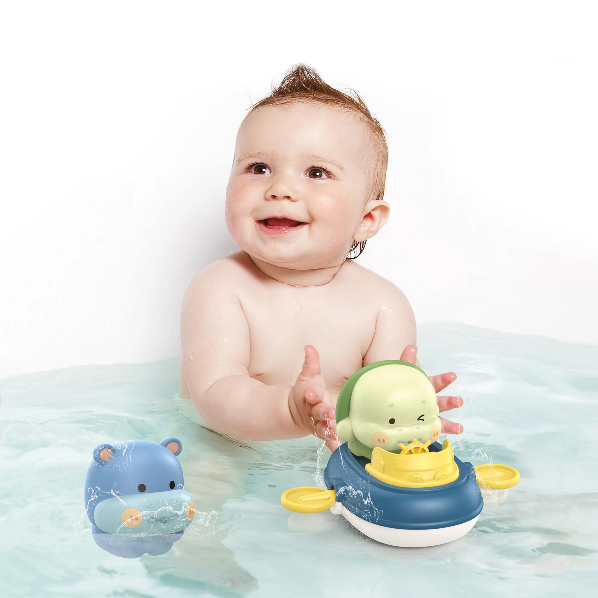  Skandinavisk Baby badelegetøj - sejlende dyr