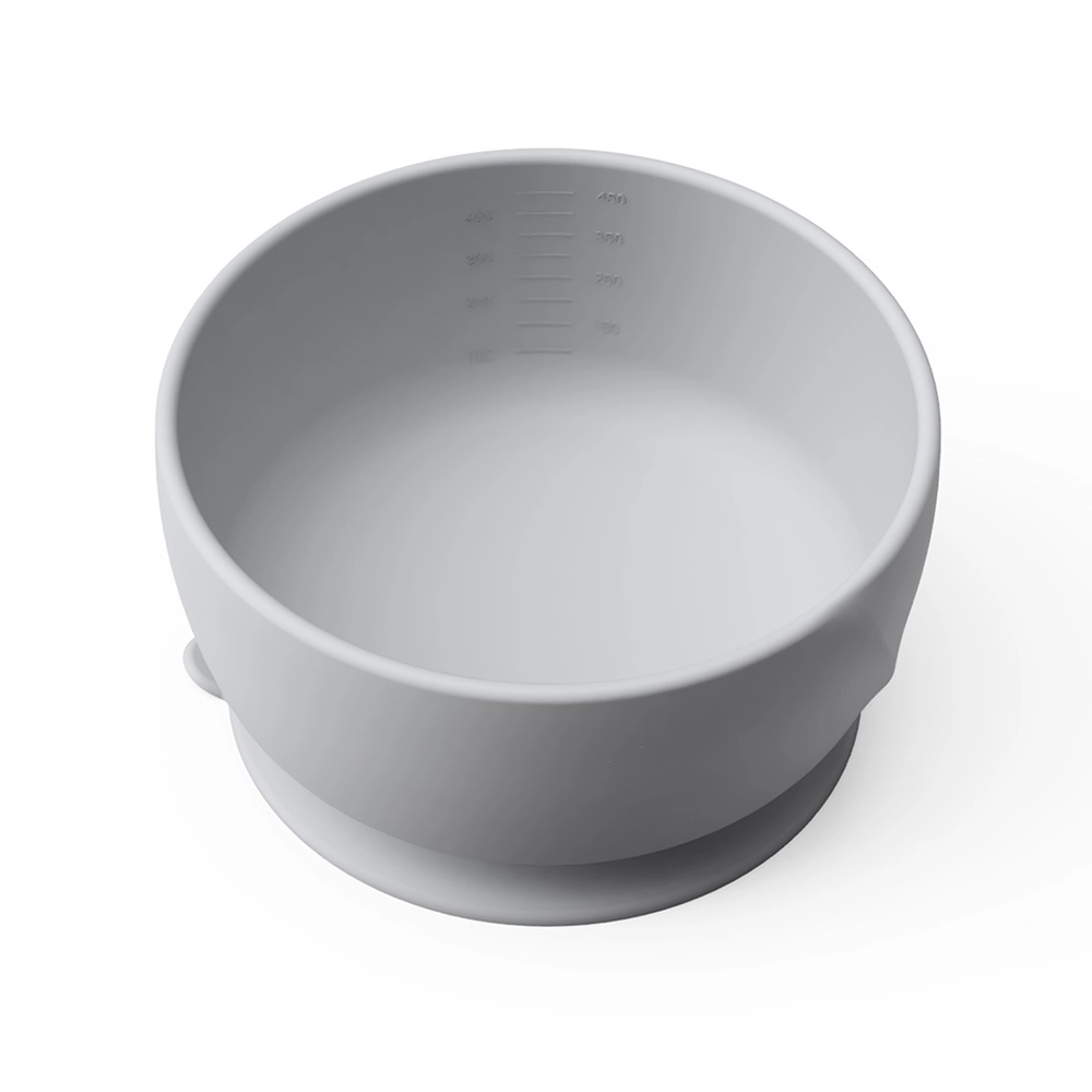 Everyday Baby silikoneskål med sugekop Quiet Grey