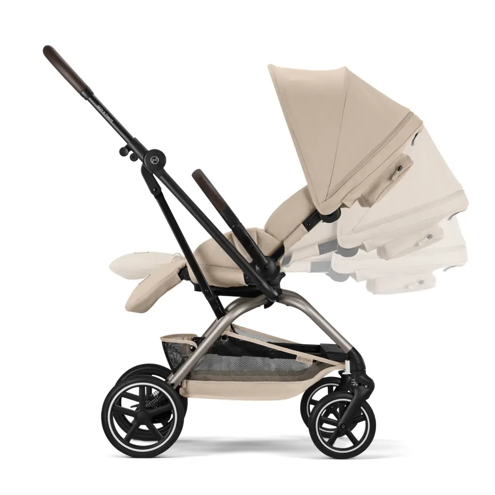 Cybex EEZY S TWIST klapvogn + 2 TPE Almond Beige