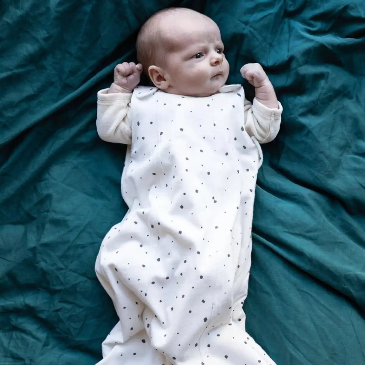 Najell-sovepose – Dot White / 0-6 måneder