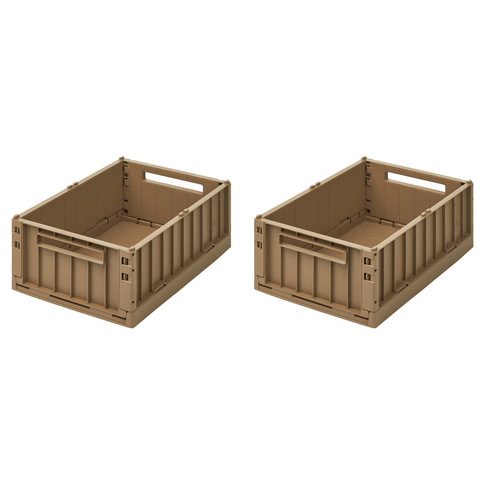 Liewood Weston opbevaringsboks M 2-pack Oat 3070